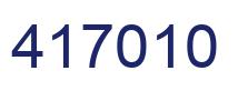 Number 417010 blue image