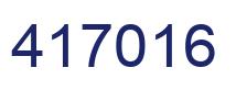 Number 417016 blue image