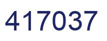 Número 417037 imagen azul