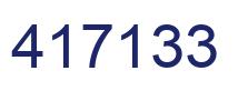 Number 417133 blue image