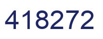 Number 418272 blue image