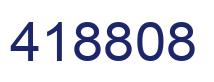 Number 418808 blue image