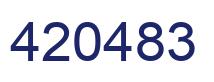 Número 420483 imagen azul