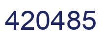 Número 420485 imagen azul