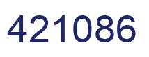 Número 421086 imagen azul