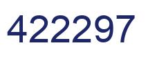Number 422297 blue image