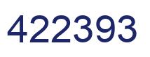 Number 422393 blue image