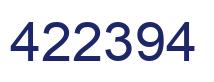 Number 422394 blue image