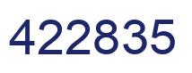Número 422835 imagen azul