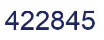 Number 422845 blue image