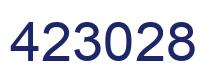 Number 423028 blue image