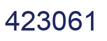 Number 423061 blue image
