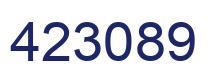 Number 423089 blue image