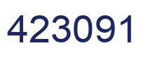 Number 423091 blue image
