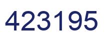 Number 423195 blue image