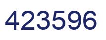 Number 423596 blue image