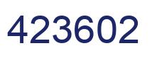 Number 423602 blue image
