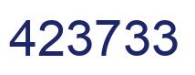 Number 423733 blue image