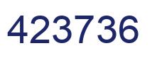 Number 423736 blue image