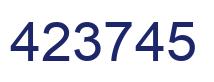 Number 423745 blue image