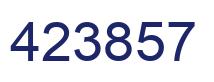 Number 423857 blue image