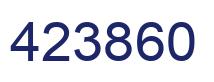 Number 423860 blue image