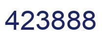 Number 423888 blue image