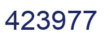 Number 423977 blue image