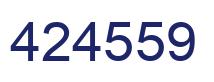 Number 424559 blue image