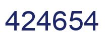 Number 424654 blue image