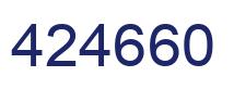 Number 424660 blue image