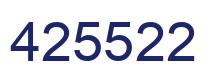 Número 425522 imagen azul