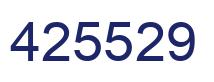 Número 425529 imagen azul