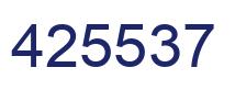 Número 425537 imagen azul