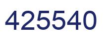 Número 425540 imagen azul