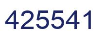 Número 425541 imagen azul