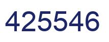 Number 425546 blue image