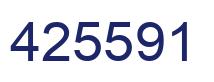 Number 425591 blue image