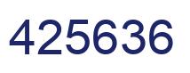 Number 425636 blue image