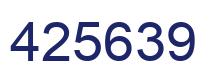 Number 425639 blue image