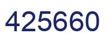 Número 425660 imagen azul
