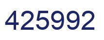 Número 425992 imagen azul