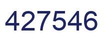 Number 427546 blue image