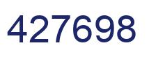 Number 427698 blue image
