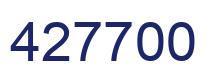 Number 427700 blue image