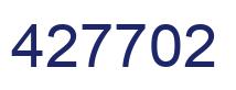 Number 427702 blue image