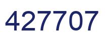 Number 427707 blue image