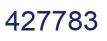 Number 427783 blue image