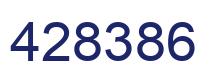 Number 428386 blue image