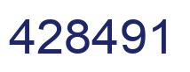 Number 428491 blue image